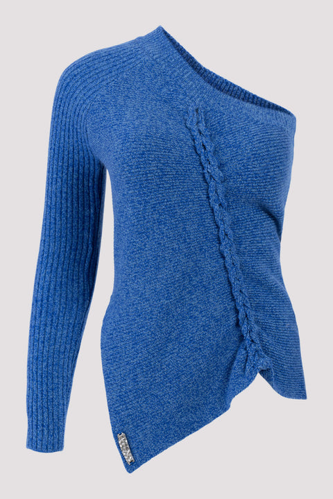 Hand Twisted Asymmetric Kint Top