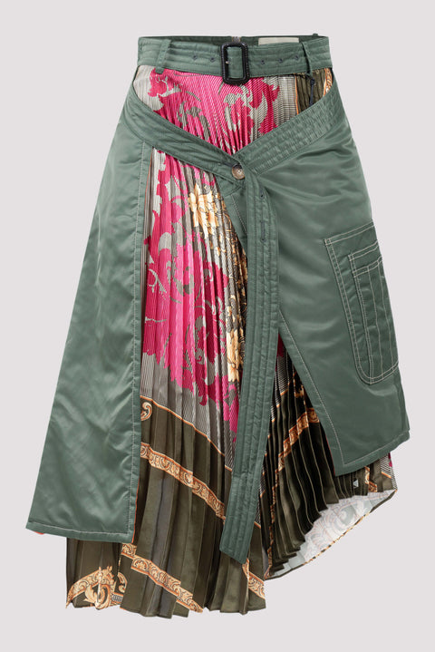 Ma-1 Scarf Midi Skirt