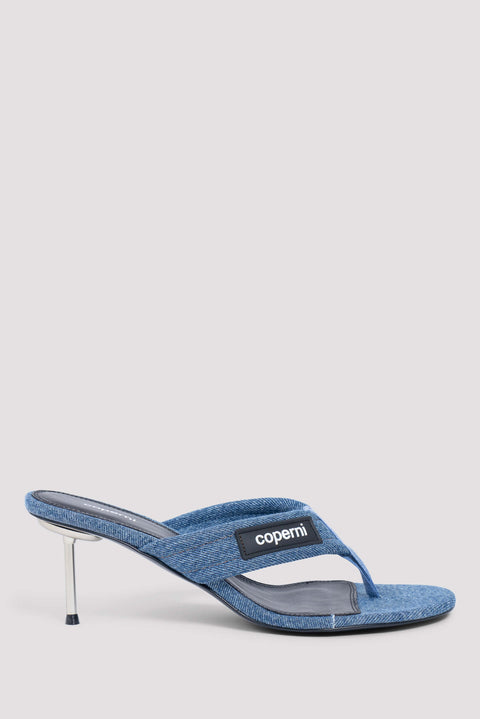 Blue 65 High-heel Denim Sandal