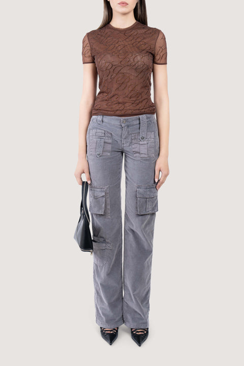 Low-Rise Straight Leg Cargo Pants
