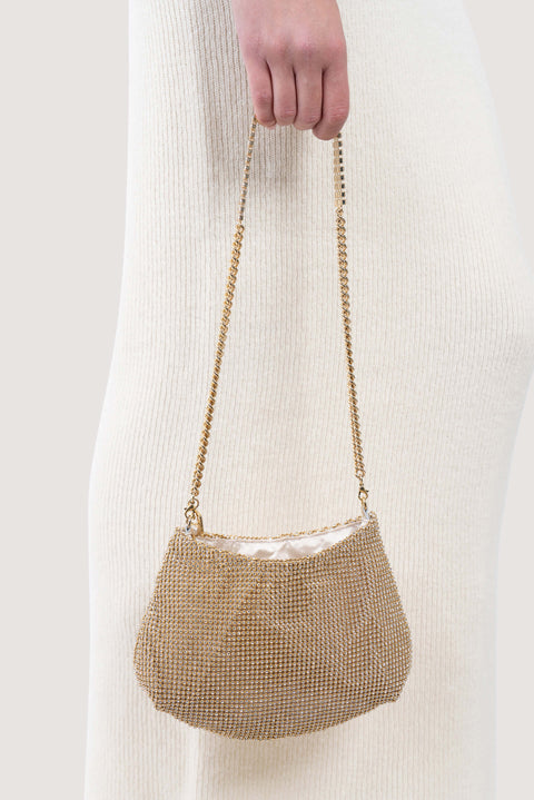 Alba Crystal Embellished Shoulder Bag