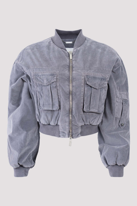 Bomber Jacket With Front Pockets