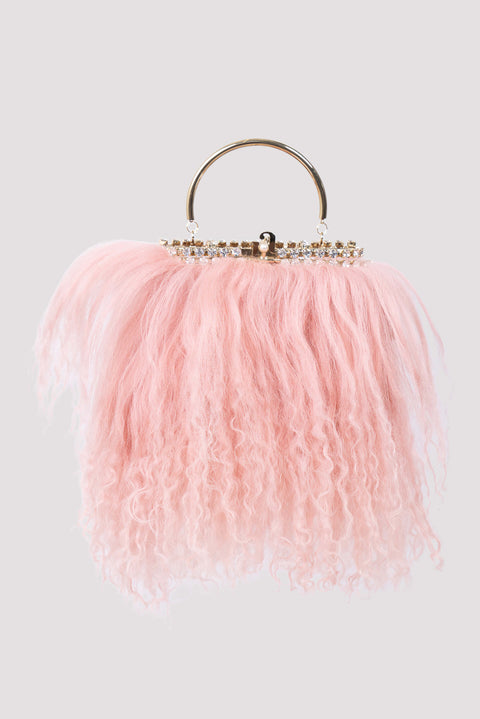 Brise Feather Embellished Mini Bag