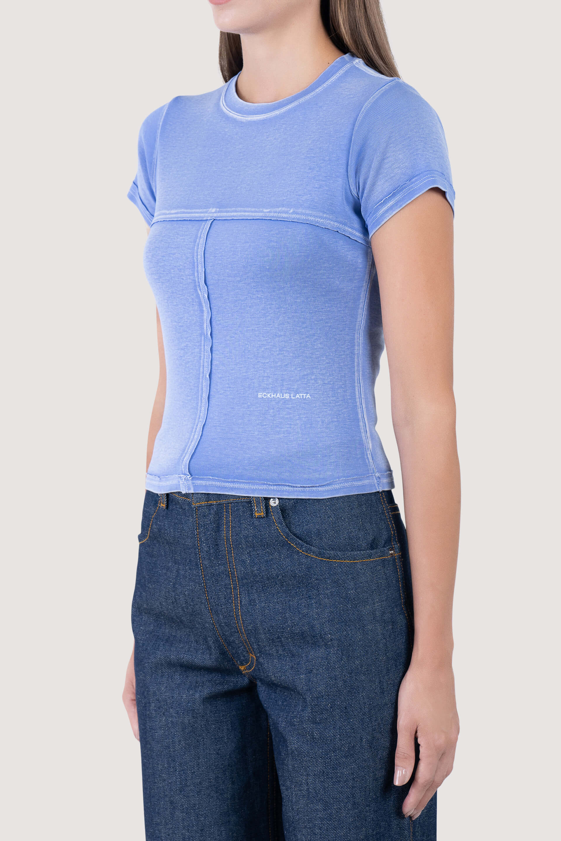 Eckhaus Latta Lapped Baby Tee - Fabric of Society