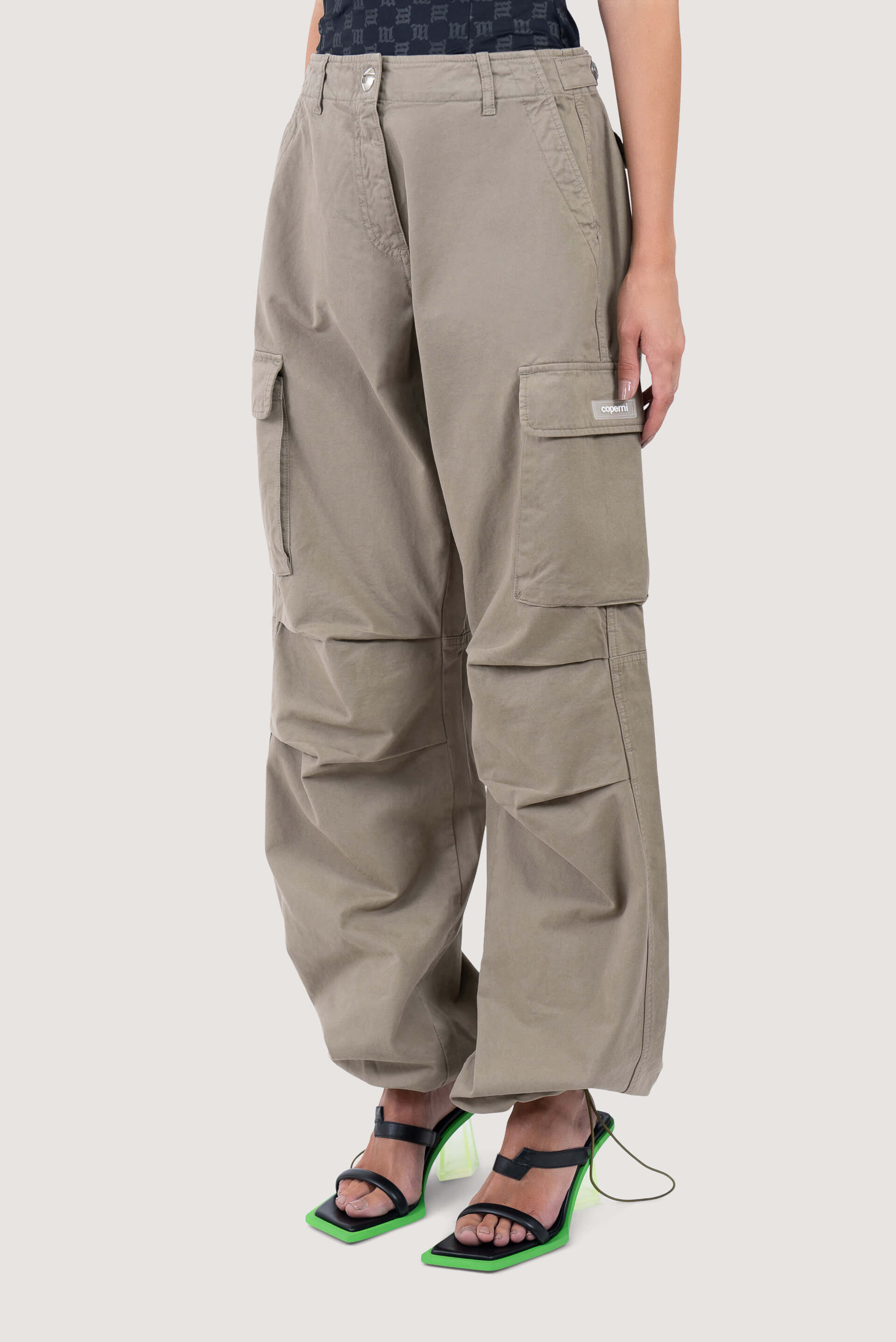 Beige Wide-Leg Cargo Pants by Coperni on Sale