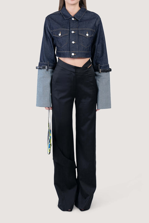 Cropped Hybrid Denim Jacket