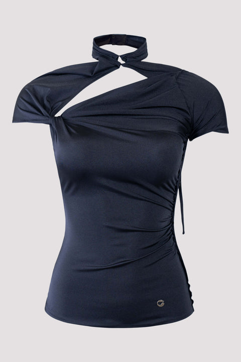 Asymmetric Draped Jersey