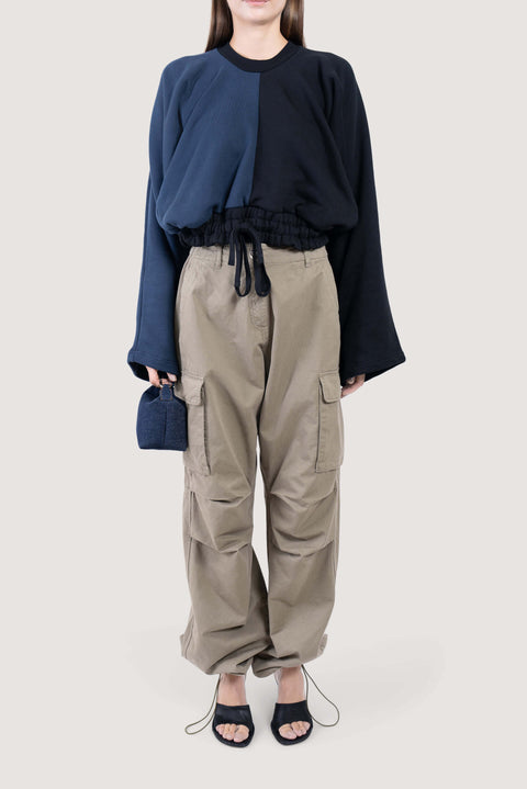 Bicolor Upsidedown Pants Sweater