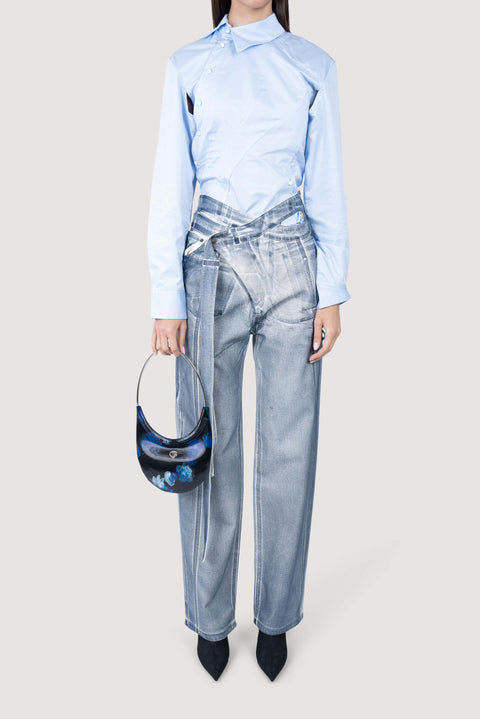 Holographic Ring Swipe Bag