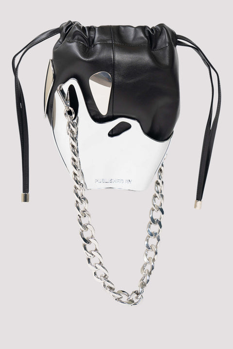 Leather And Chrome Bucket Bag