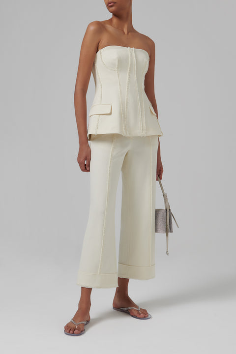 White Lupita Bustier