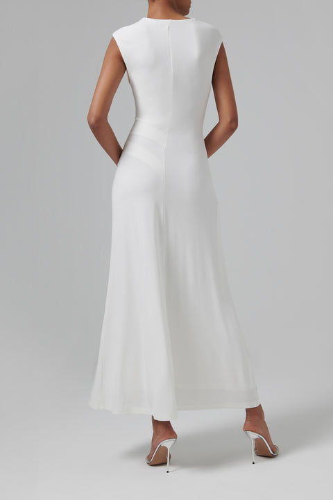 White Acacia Midi Dress