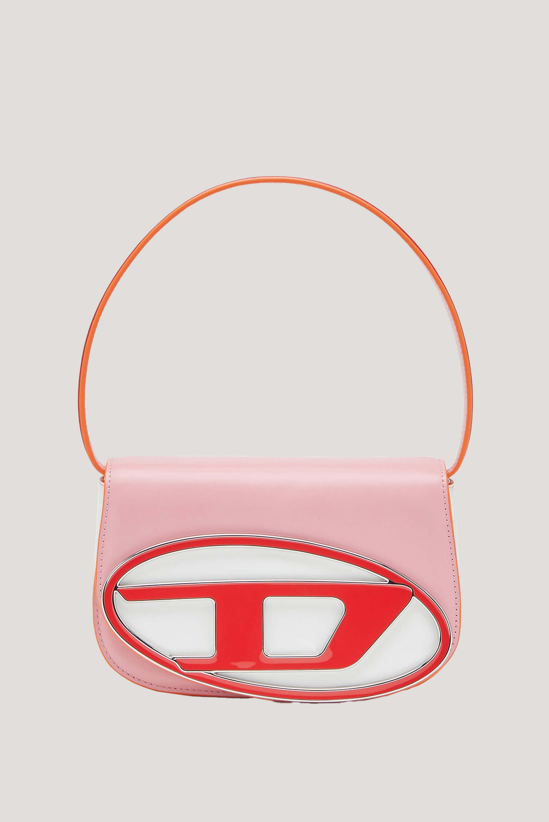 DIESEL 1DR Denim Shoulder Bag - Pink