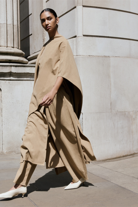 Brown Clader Two in One Cape