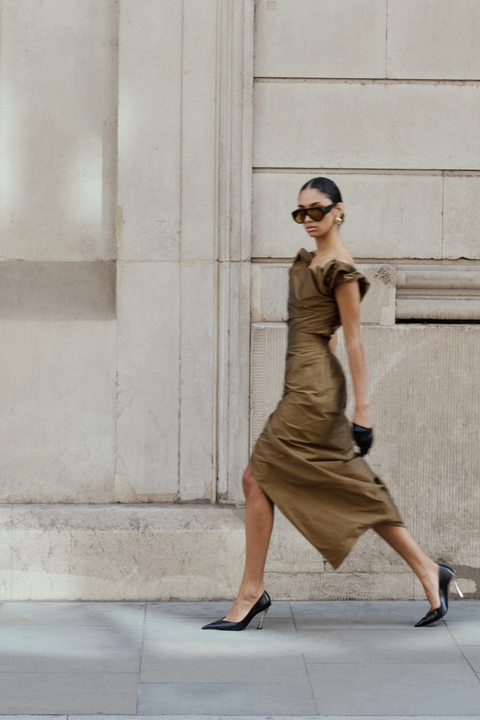 Brown Long Panther Skirt
