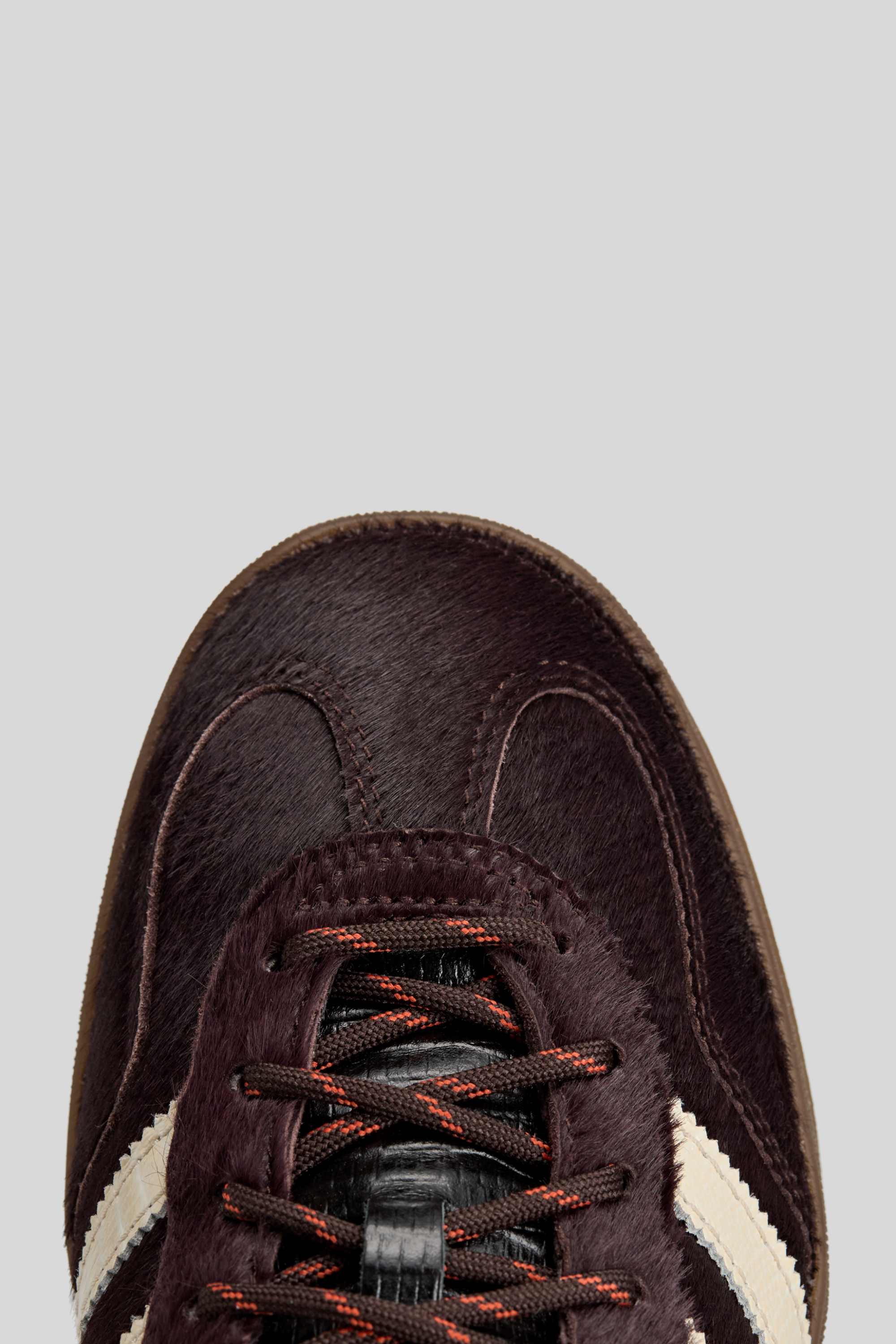 adidas x Wales Bonner adidas x Wales Bonner Burgundy Gazelle Pony Sneakers