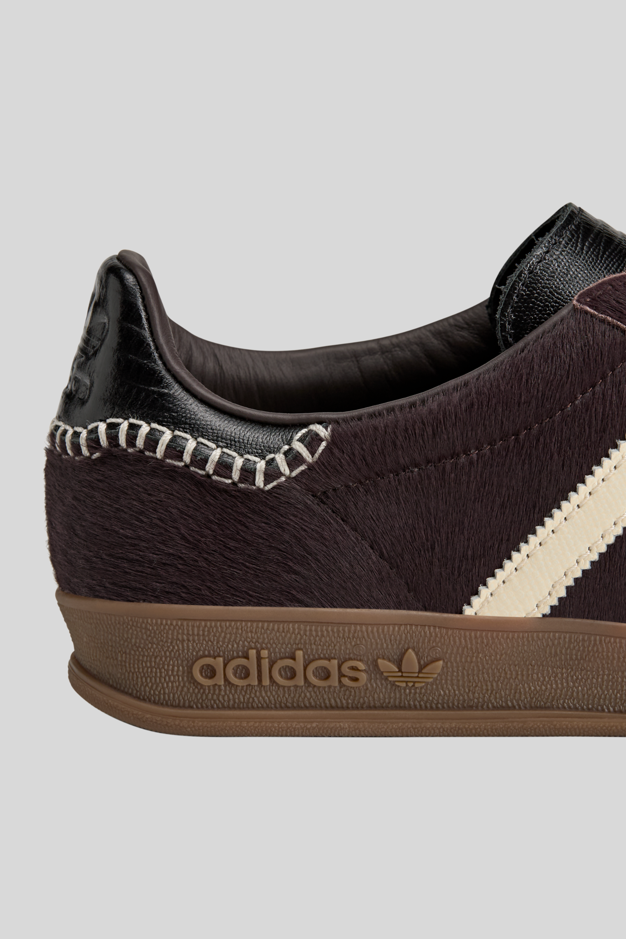 adidas x Wales Bonner adidas x Wales Bonner Burgundy Gazelle Pony Sneakers