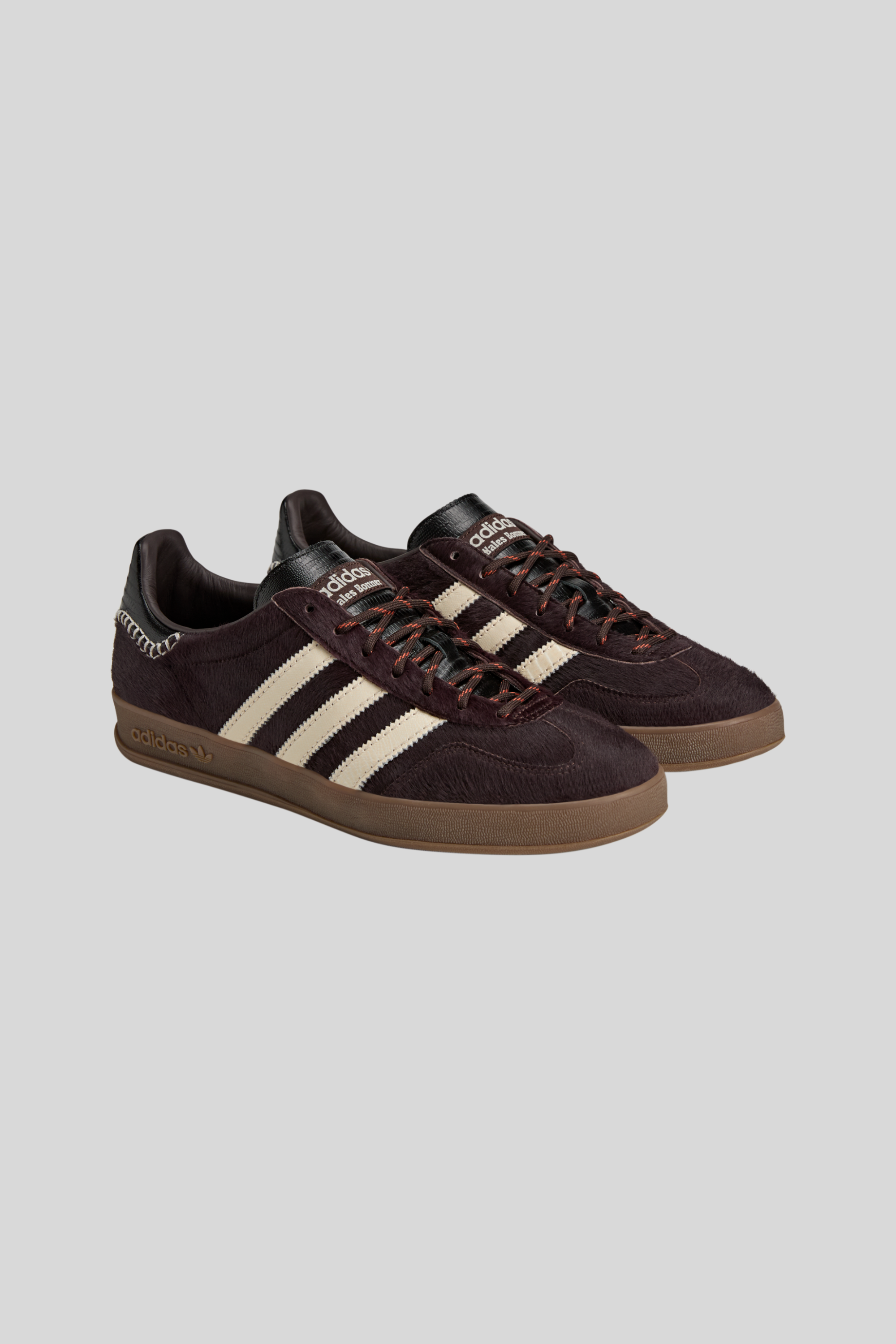 adidas x Wales Bonner adidas x Wales Bonner Burgundy Gazelle Pony Sneakers