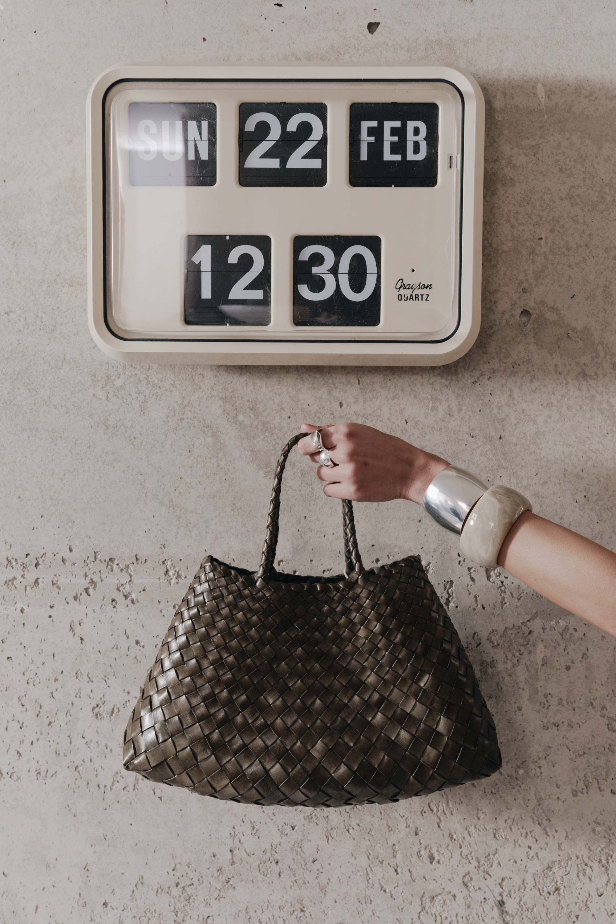 Dragon Diffusion Khaki Santa Croce Small Leather Tote
