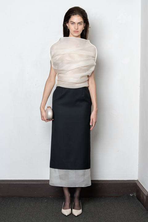 Black and White Rhea Dress