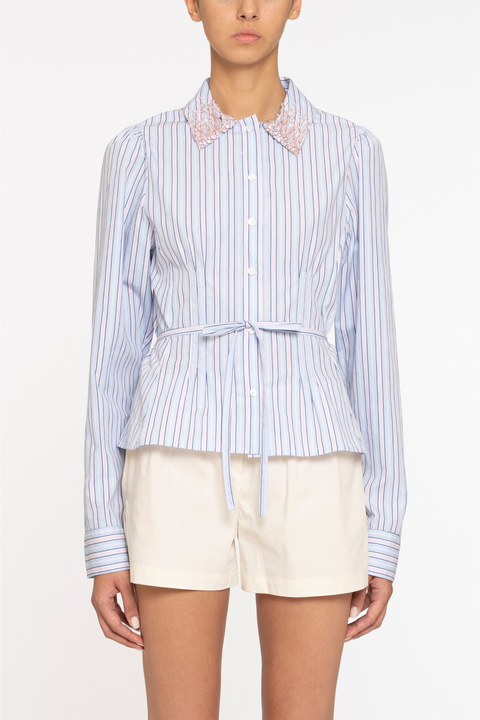 Blue Petite Classic Shirt
