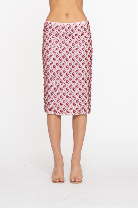 Pink Classic Sequin Longuette