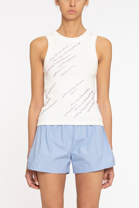 White Classic Tank Top