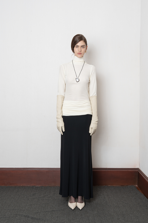 Black and White Mols Cotton Dress