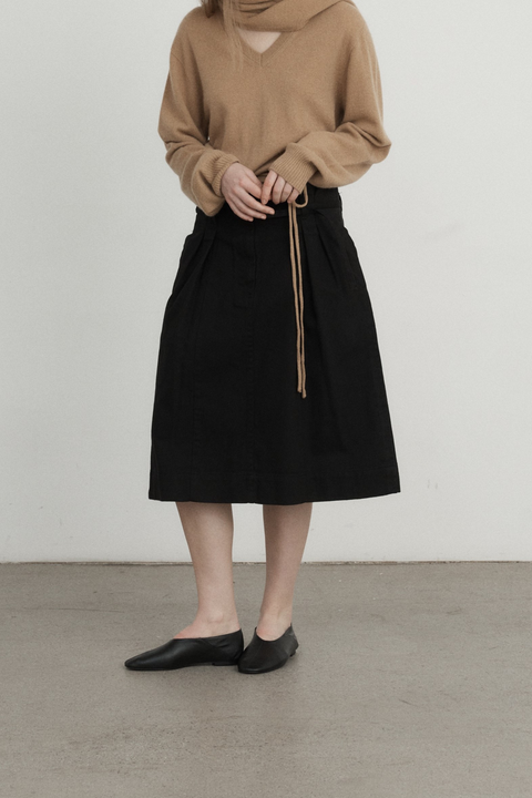 Brown Pure Cashmere V-Neck Knit Top
