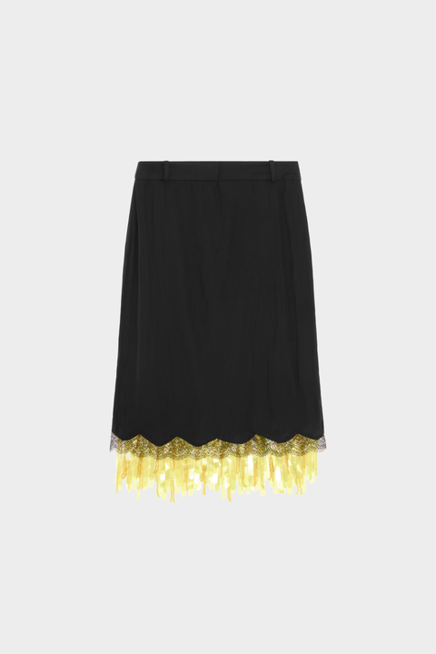 Black Vea Midi Skirt