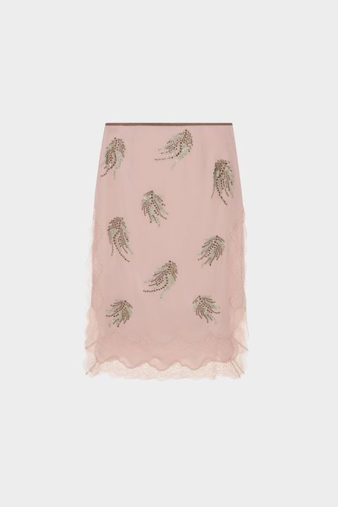 Pink Liri Midi Skirt