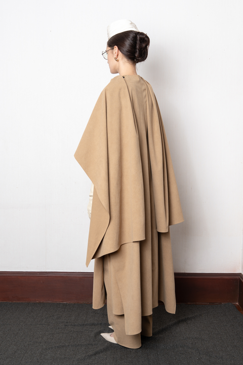 Brown Clader Two in One Cape