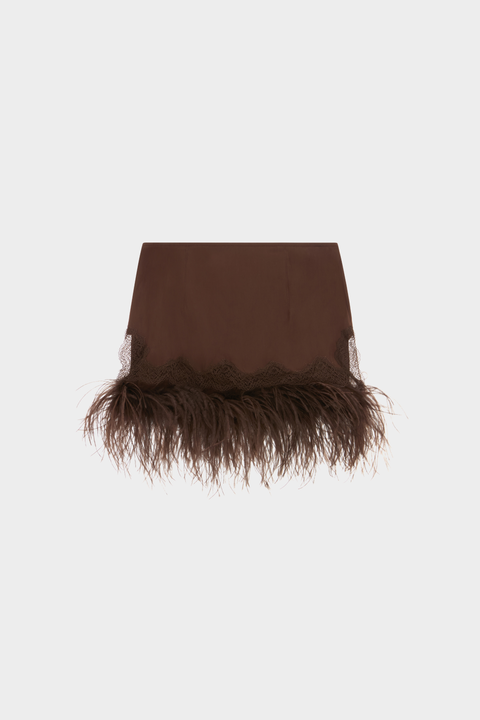 Brown Zelmi Mini Skirt
