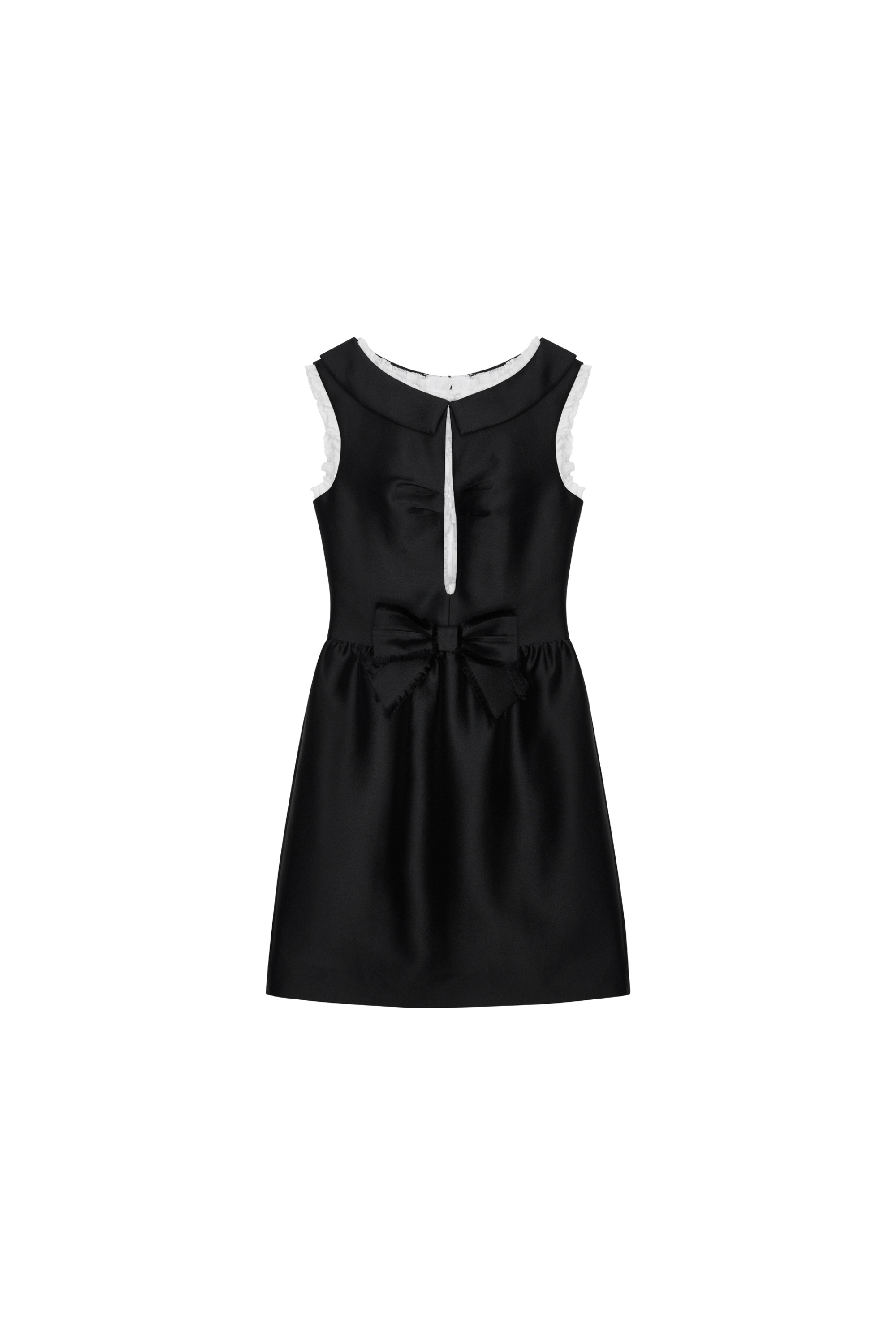white christmas dresses Shushu/Tong Black Long Cut-Out Sleeveless Dress
