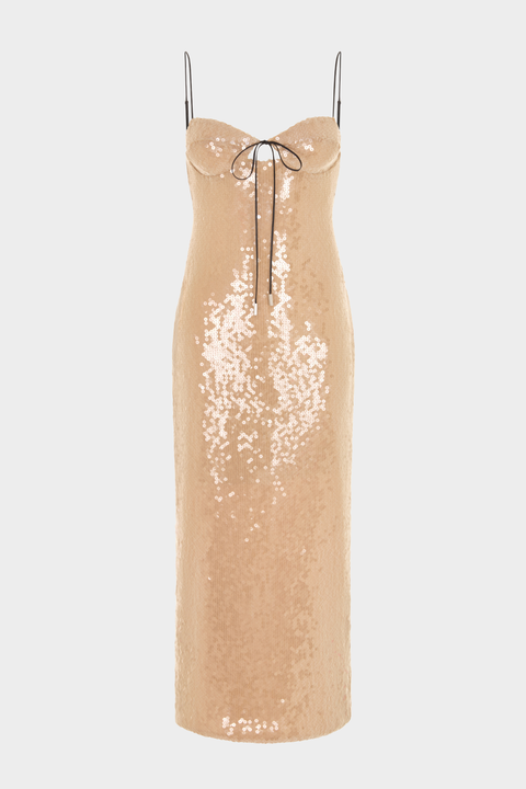 Beige Che Midi Dress