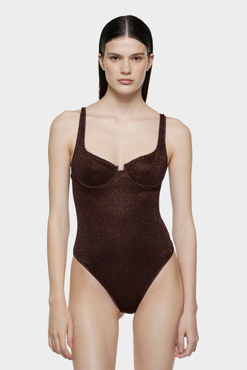 Brown Lumiere Balconette Swimsuit