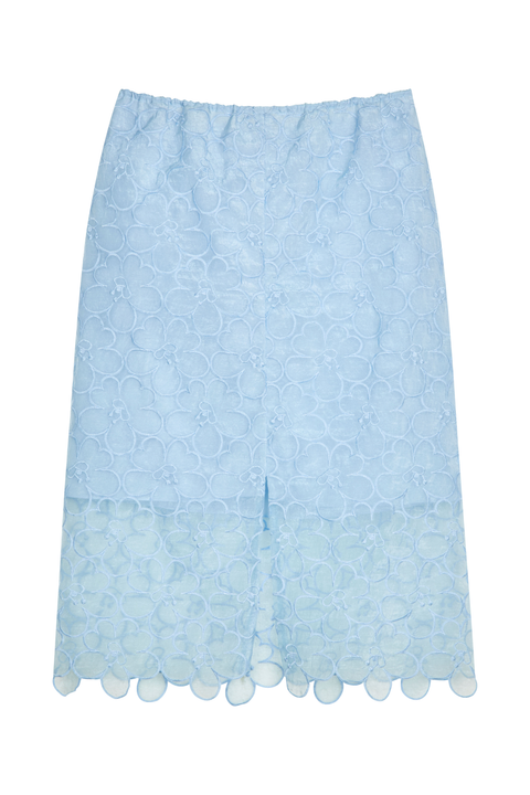 Blue Bria Felicia Embroidery Skirt