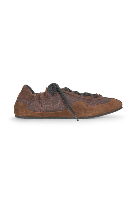 Brown Soft Suede Sneakers