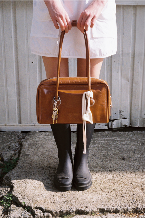 Brown Soft Boston Bag