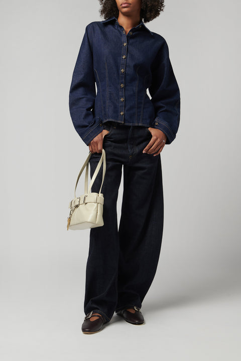 Navy Devon Denim Shirt Jacket