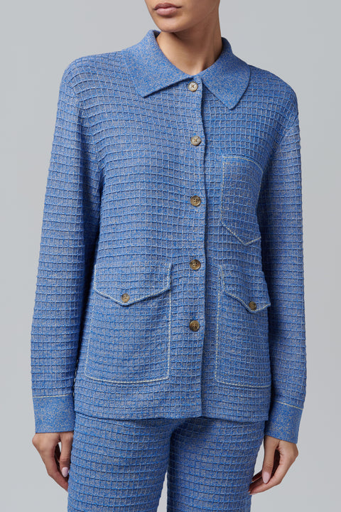 Blue Waffle Jacket