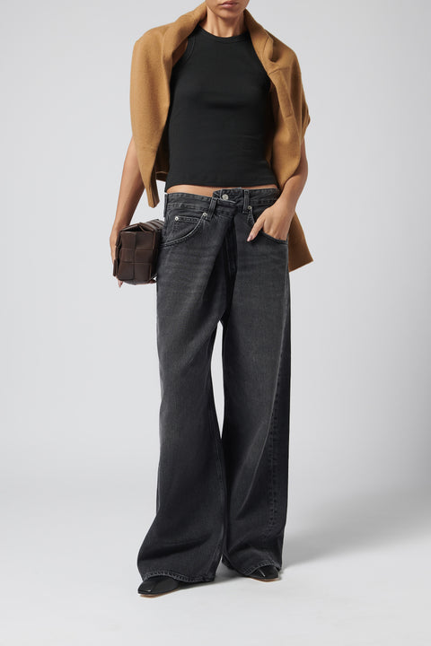 Black Vana Wide-Leg Jean