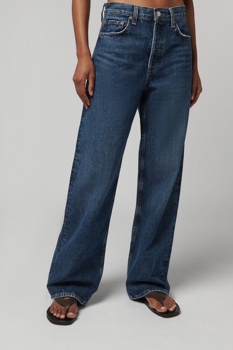 AGOLDE Navy Arc Straight Leg Jean
