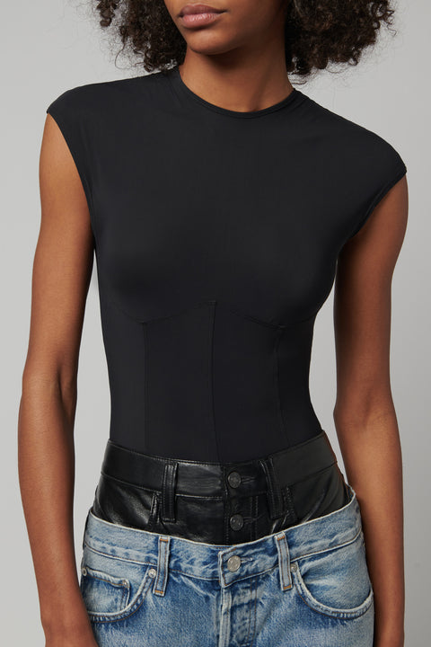 AGOLDE Black Nadia Bodysuit