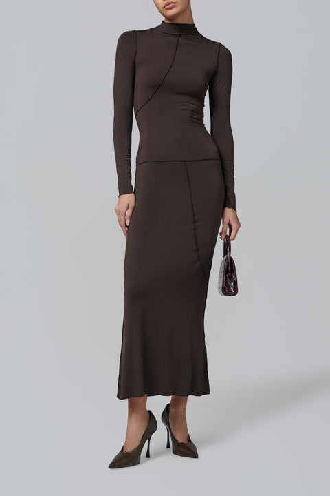 Dark Brown Zane Top