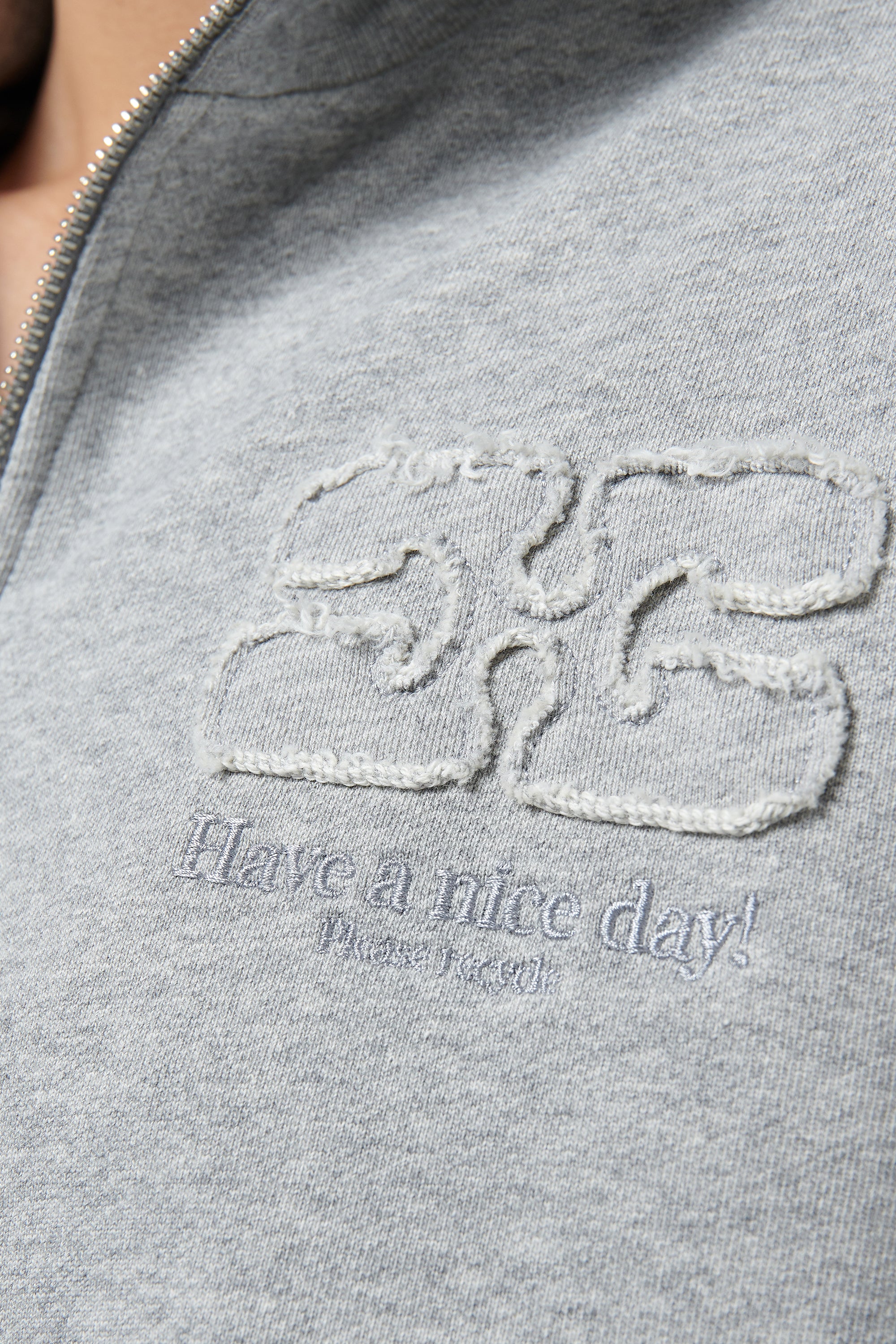 Ganni Grey Isoli Half Zip Jumper
