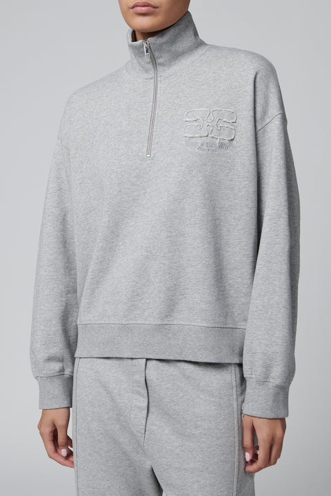 Grey Isoli Half Zip Jumper