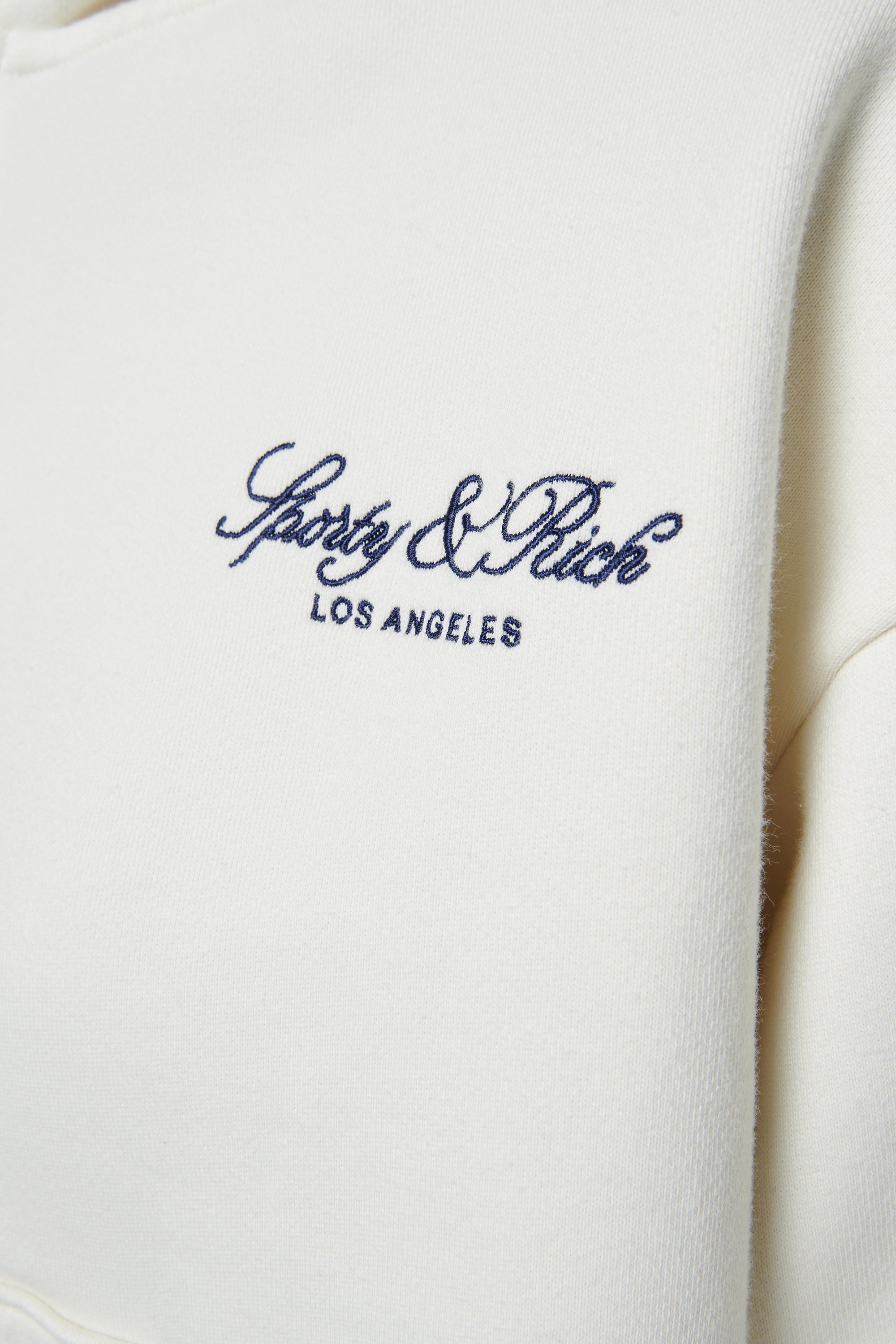 L'Appartement SPORTY&RICH スウェット Sporty & Rich White Vendome La Embroidered Zip Hoodie