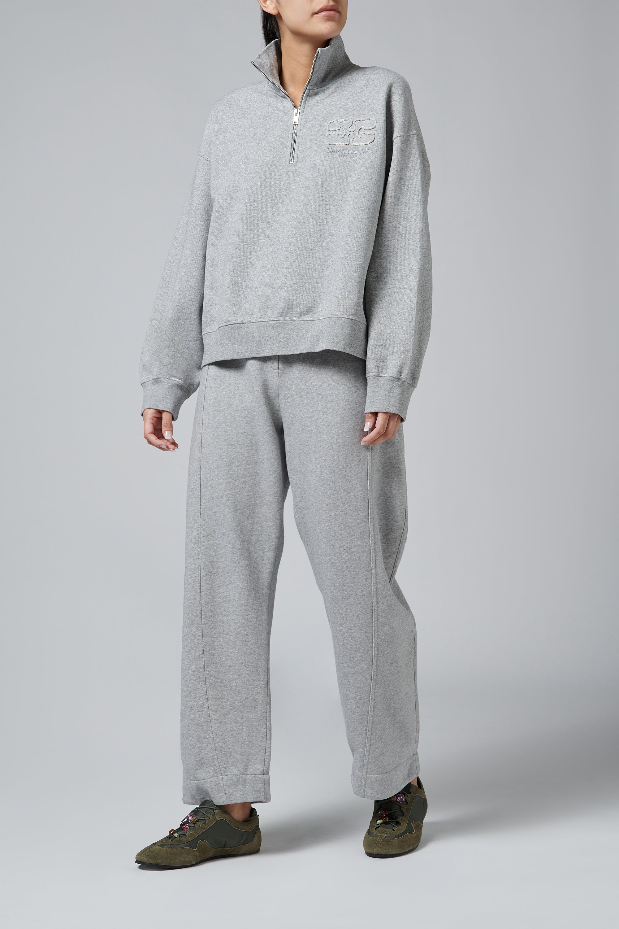 GANNI グレー スウェット Ganni Grey Isoli Sweatpant