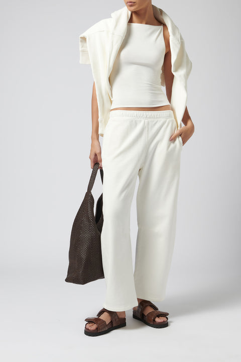 White Miro Sweatpant